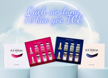 Cách sử dụng Tế bào gốc ICE SERUM BLUE và ICE SERUM PINK